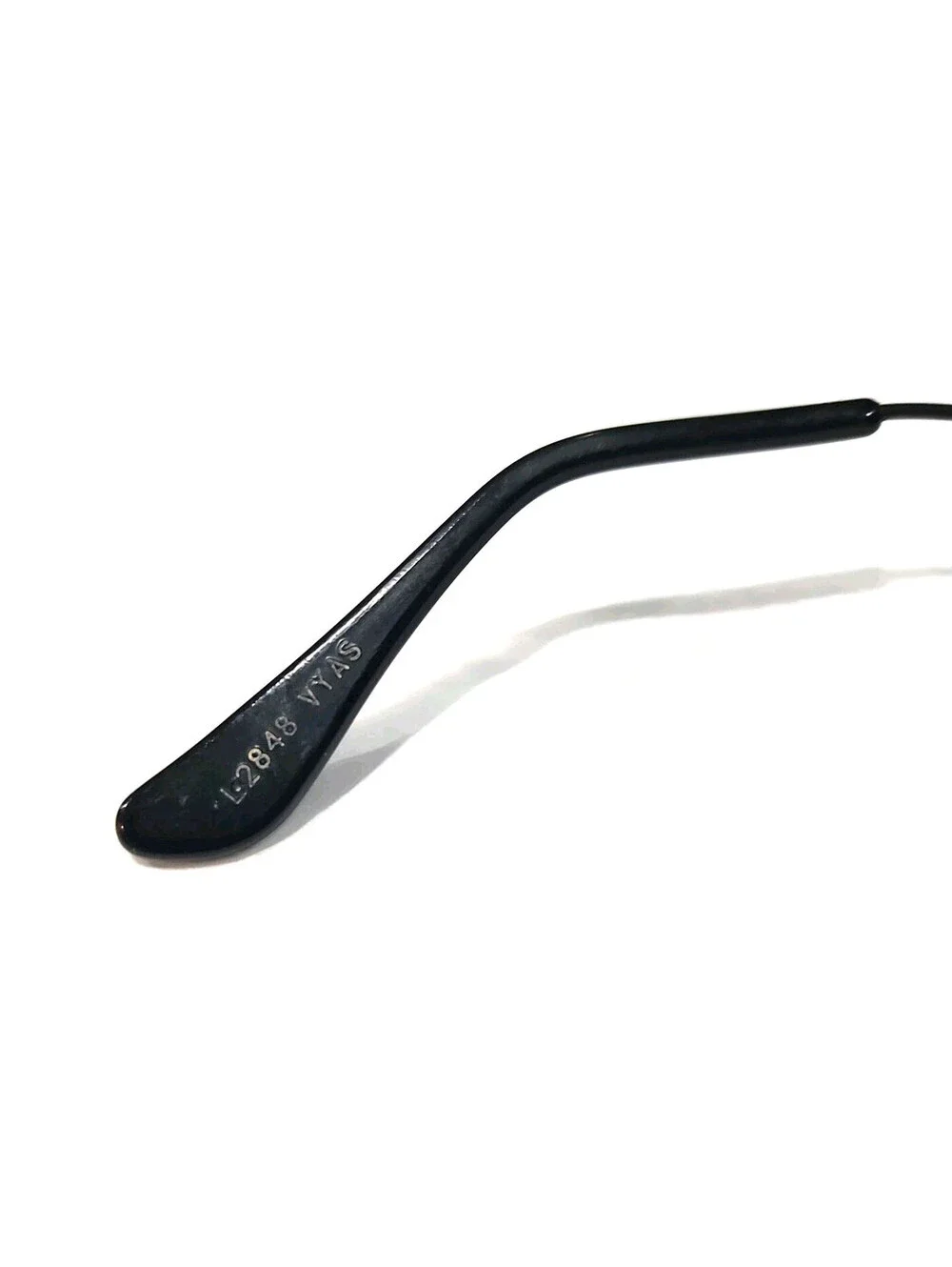 Ray Ban B&L L2848 Broken Nose Pad Holder Small Aviator Black Sunglasses 52-14